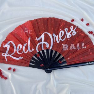 The Red Dress Ball Hand Fan