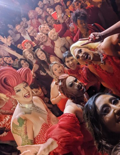 The Red Dress Ball Selfie